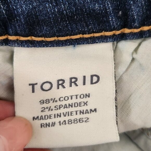 Torrid Skinny Jeans 26 Plus Womens Blue High-Rise Medium Wash Stretch NWOT - Picture 8 of 14